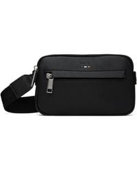 BOSS - Pebble-Grained Faux-Leather Bag - Lyst