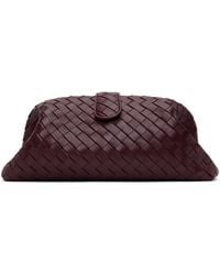 Bottega Veneta - Burgundy Lauren 1980 Maxi Clutch - Lyst