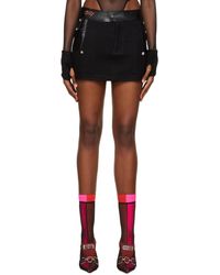 DIDU - Patchwork Faux-Leather Miniskirt - Lyst