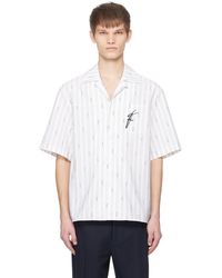 Ferragamo - White Bowling Collar Shirt - Lyst