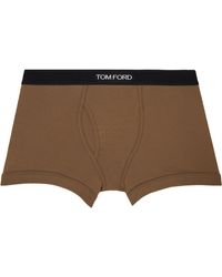 Tom Ford - Boxer brun à coupe classique - Lyst