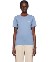 Maison Kitsuné - ブルー ベビーフォックス Tシャツ - Lyst