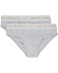 Vivienne Westwood - Ensemble de deux slips gris - Lyst
