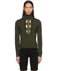 Dion Lee Double Hosiery Turtleneck Sweater - Green