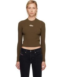 DIESEL - Khaki M-Valari Sweater - Lyst