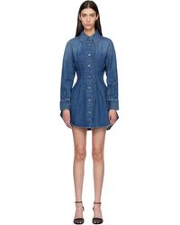 Givenchy - Cocoon Denim Minidress - Lyst