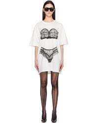 VAQUERA - Trompe L'Oeil Tall Tee Minidress - Lyst