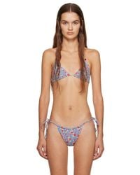 GUIZIO - Frankies Bikinisエディション ブルー＆ホワイト Tia ビキニボトム - Lyst