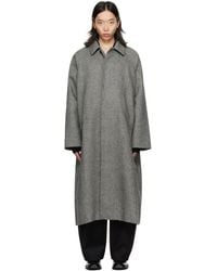 メンズ Pet Tree Kor ネイビー Resonance プリーツ コート ブラック | Lyst