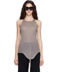 Rick Owens - Tower Basic Rib Tank Top - Lyst