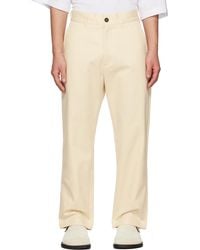 Studio Nicholson - Off- Bill Trousers - Lyst