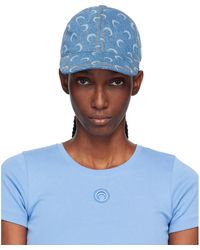 Marine Serre - Moon Laser Denim Baseball Cap - Lyst