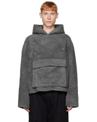 WOOYOUNGMI - Gray Drawstring Hoodie - Lyst