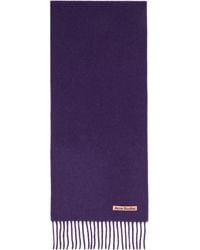 Acne Studios - Fringe Wool Skinny Scarf - Lyst
