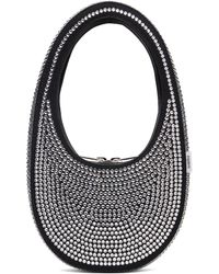 Coperni - Black Crystal Embellished Mini Swipe Bag - Lyst