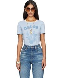Chloé - Cactus Print Cotton Jersey T-Shirt - Lyst