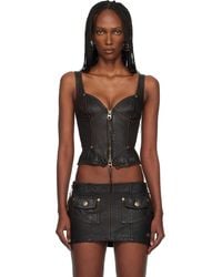 Miss Sixty - Knwls Edition Leather Tank Top - Lyst