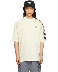 Y-3 - Off-white 3-stripes T-shirt - Lyst