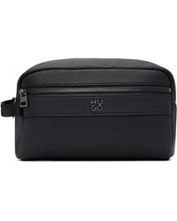 HUGO - Polished Logo Wash Pouch - Lyst