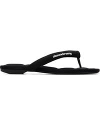 Alexander Wang - Jenna Tubular Flat Thong Sandals - Lyst