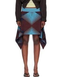 Kiko Kostadinov - Ikat Argyle Jacquard Miniskirt - Lyst