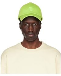 WOOYOUNGMI - Green Embroidered Cap - Lyst