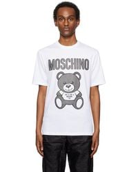 Moschino - T-shirt blanc à ourson - Lyst