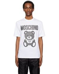 Moschino - White Teddy Mesh T-shirt - Lyst