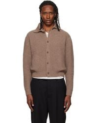 Tonywack - High Neck Merino Wool Cardigan - Lyst