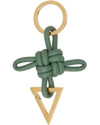 Bottega Veneta - Green Triangle Keychain - Lyst