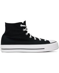 Converse - Black Chuck Taylor All Star Platform Sneakers - Lyst