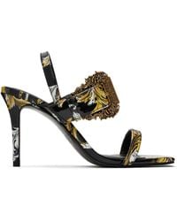 Versace Jeans Couture - Logo Couture Emily Slingback Heeled Sandals - Lyst