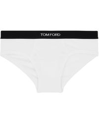Tom Ford - Slip blanc à coupe classique - Lyst