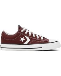 Converse - Burgundy Star Player 76 Low Top Sneakers - Lyst