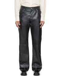 MM6 by Maison Margiela - Faux-leather Pants - Lyst