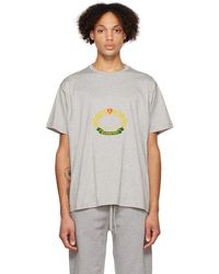 Burberry - Gray Oak Leaf Crest T-shirt - Lyst