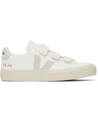 Veja - Baskets Recife Blanc Et Gris En Cuir - Lyst