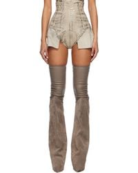Rick Owens - Concordians Dirt Cutoffs Denim Shorts - Lyst