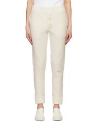 The Row - Pantalon de survêtement ginzena blanc cassé - Lyst