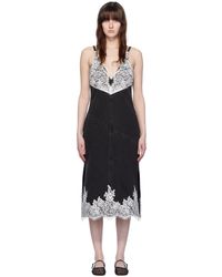 3.1 Phillip Lim - Black & White Paneled Denim Midi Dress - Lyst
