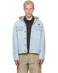 Aape By A Bathing Ape - 'Aapenow' Moonface Hooded Denim Jacket - Lyst