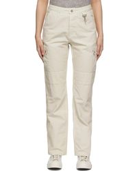Reese Cooper Ssense Exclusive Off- Organic Dye Cargo Pants - Natural