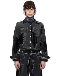 Jean Paul Gaultier - 'The Flocked' Denim Jacket - Lyst