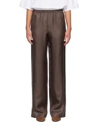 Loulou de Saison - Alera Lds Silk Twill Trousers - Lyst