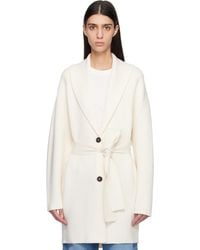 TOTEME - Off Shawl-Lapel Robe Cardigan - Lyst