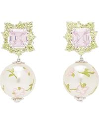 ShuShu/Tong - Painted Faux-pearl Gemstone Earrings - Lyst