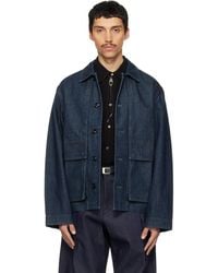 Lemaire - Boxy Denim Jacket - Lyst