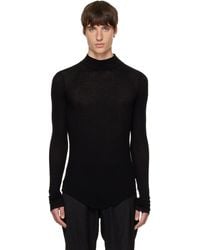 Julius - High Neck Skinny T-Shirt - Lyst