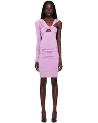 Nensi Dojaka - Purple Draped Midi Dress - Lyst