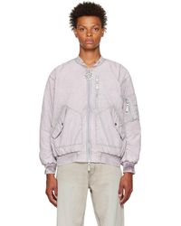 Eytys - Blouson Aviateur Delta Mauve Exclusif À Ssense - Lyst